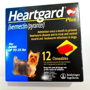 Heartgard Heartworm Prevention Dogs Under 25 lbs